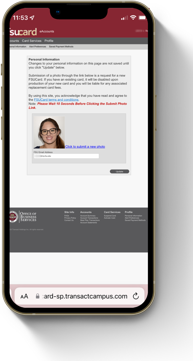FSUCard eAccounts Profile